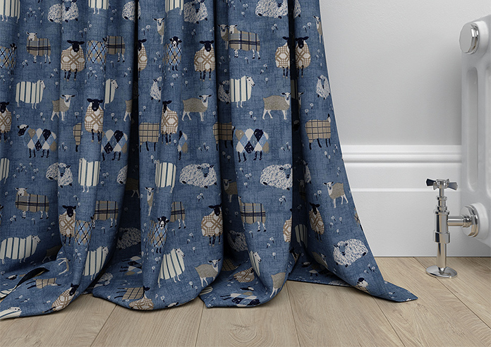 Baa Baa, Denim - Made to Measure Curtains - Image 6